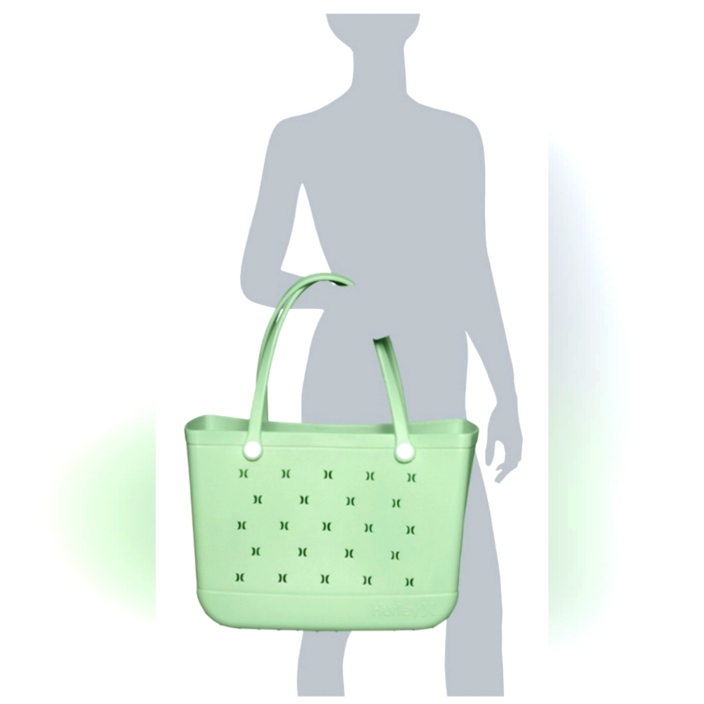 Hurley Beach Tote- size: Large color: lime NWT